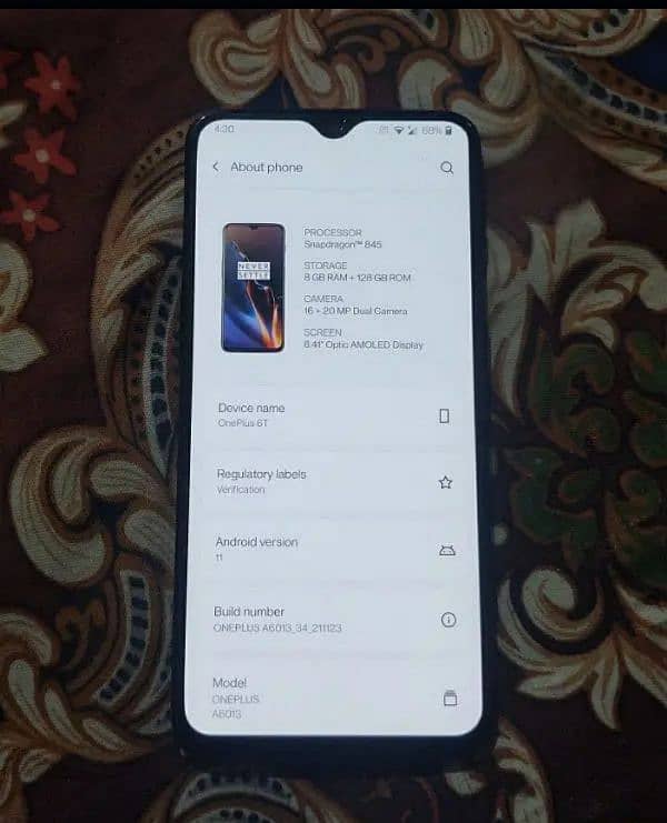 OnePlus 6T (8GB/128GB) Urgent Sale 2