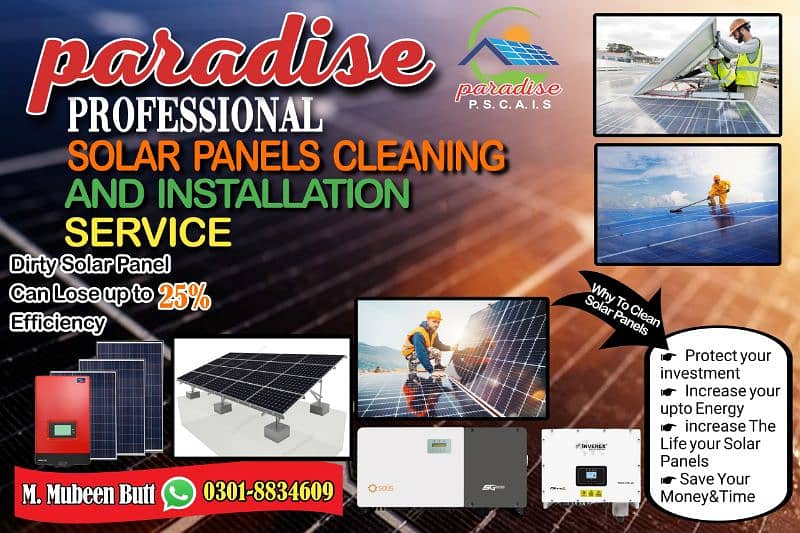 Solar Cleaning and installation service 0