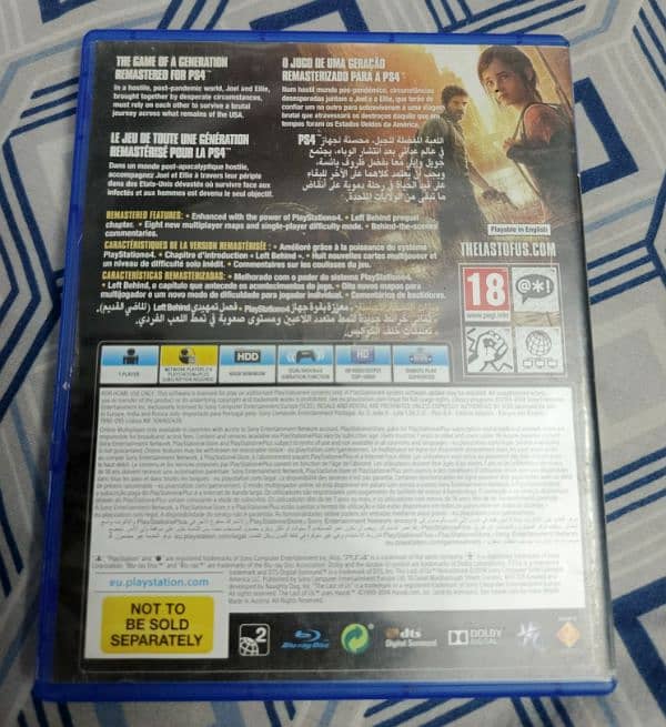 The Last of Us Remastered PS4 CD (Used) 2