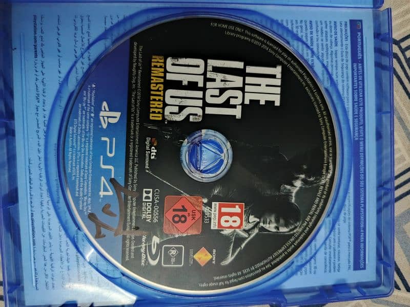 The Last of Us Remastered PS4 CD (Used) 3