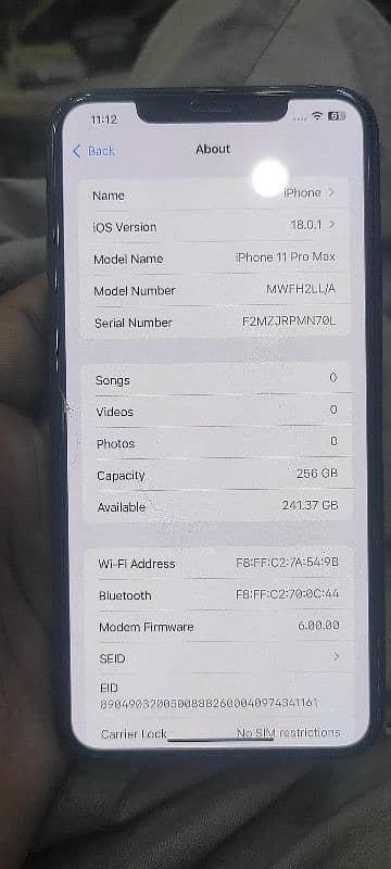 iPhone 11 pro max 256GB PTA approved 6