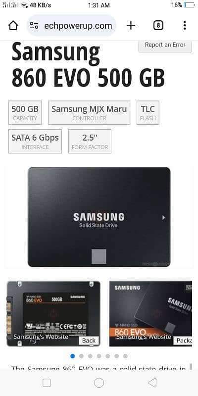 samsung ssd 500gb 0