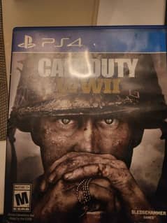 PS4 used call of duty ww2 game