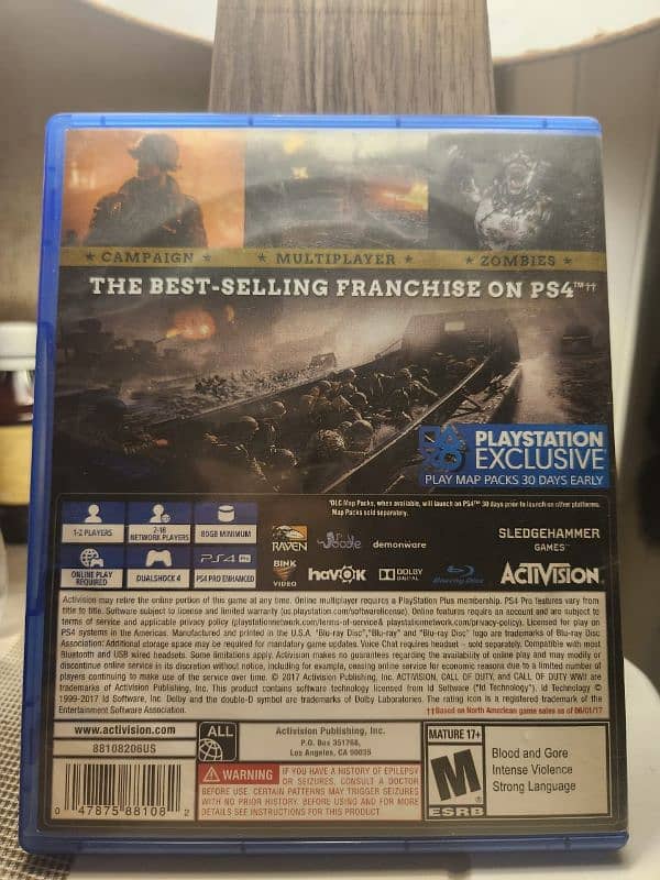 PS4 used call of duty ww2 game 1