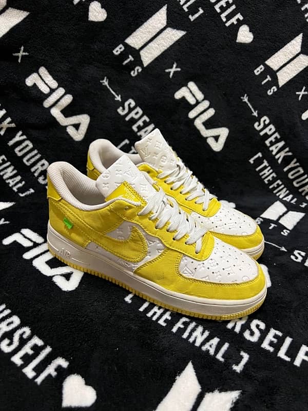 Nike Air forces 1 low x louis vuitton Yellow size 42/43 air jordan 0