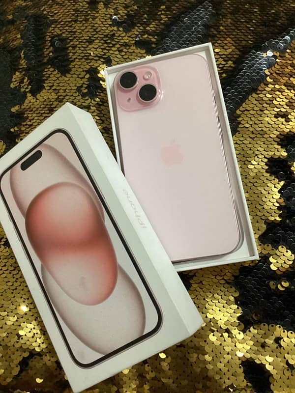 IPhone 15 pink colour 128gb Non pta 0