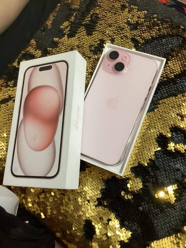 IPhone 15 pink colour 128gb Non pta 1