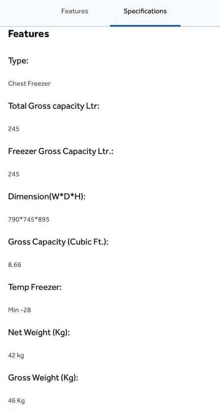 haier chest freezer 4