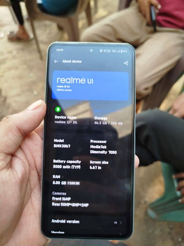 realme 12plus 5g 8+8gb 256gb  10 month wernty location okara 1