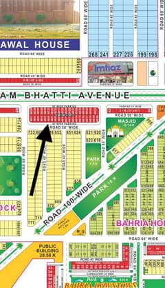 INVESTOR RATE 8 MARLA OPEN FORM BUILDER LOCATION COMMERCIAL PLOT SECTOR E BAHRIA TOWN