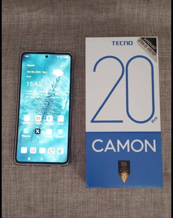 Tecno camo 20 Pro 8 256 like new 3