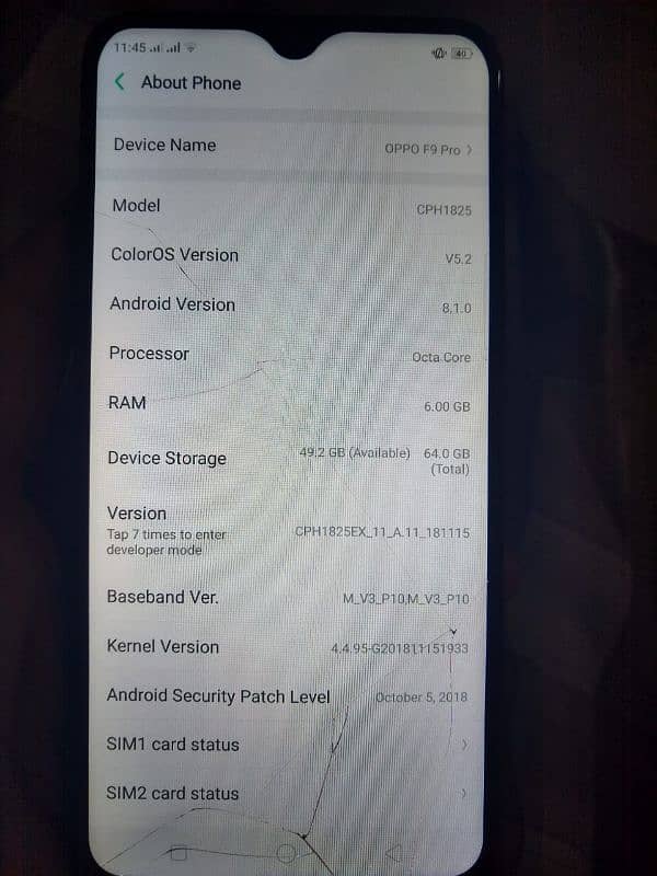 Oppo F9 pro (read add) Exchange possible 5