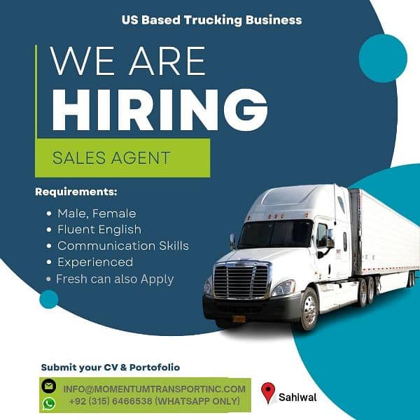 Sale / Dispatch Agent US Trucking 0