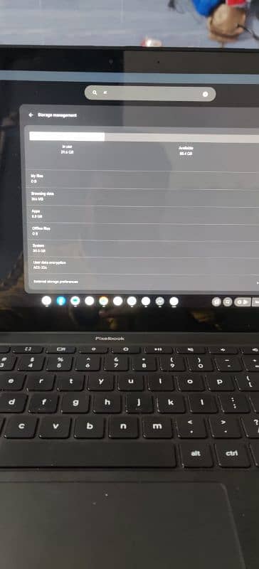 Google Touch pixelbook 16gb ram Core i5 8 generation 6