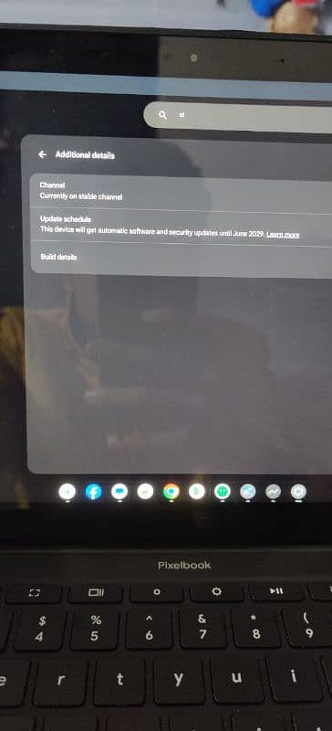 Google Touch pixelbook 16gb ram Core i5 8 generation 7