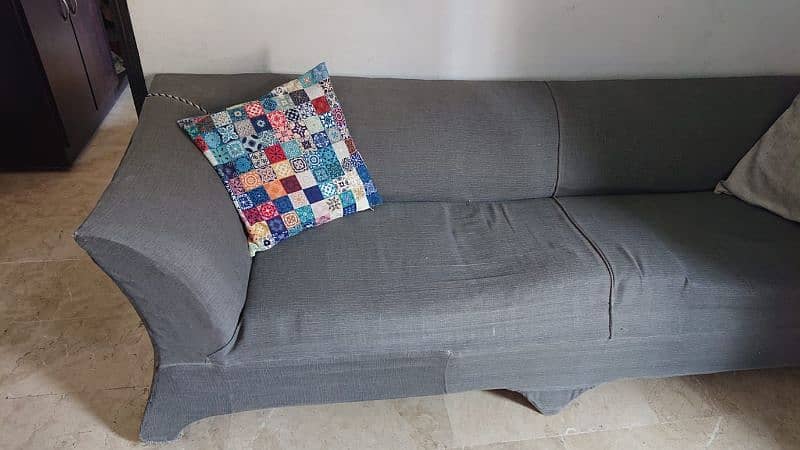 5 seater sofa set good condition 3