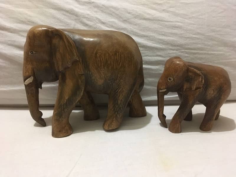 Handicraft African Elephant Pair 1