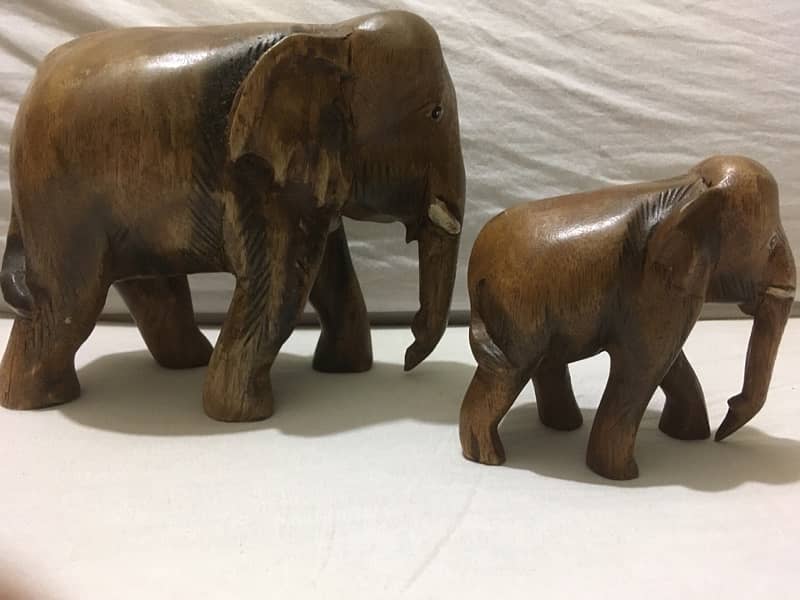 Handicraft African Elephant Pair 10