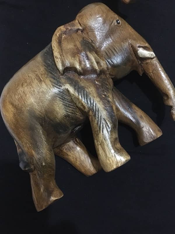 Handicraft African Elephant Pair 11