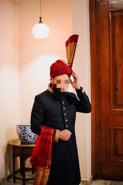 Sherwani with Turban for sale at reasonable rate!