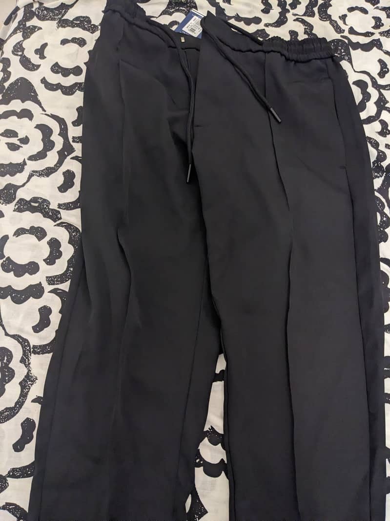 Royal Tag formal jogger pants, Medium, forwaist 30-32, Black, Slim Fit 4