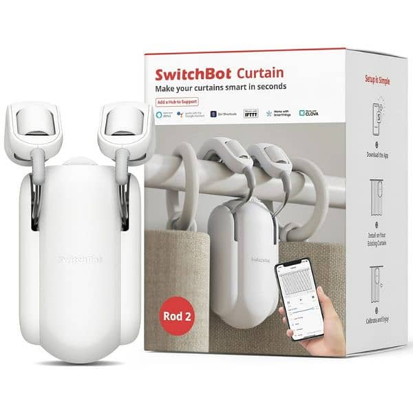 SwitchBot Curtain (Rod) - White 0