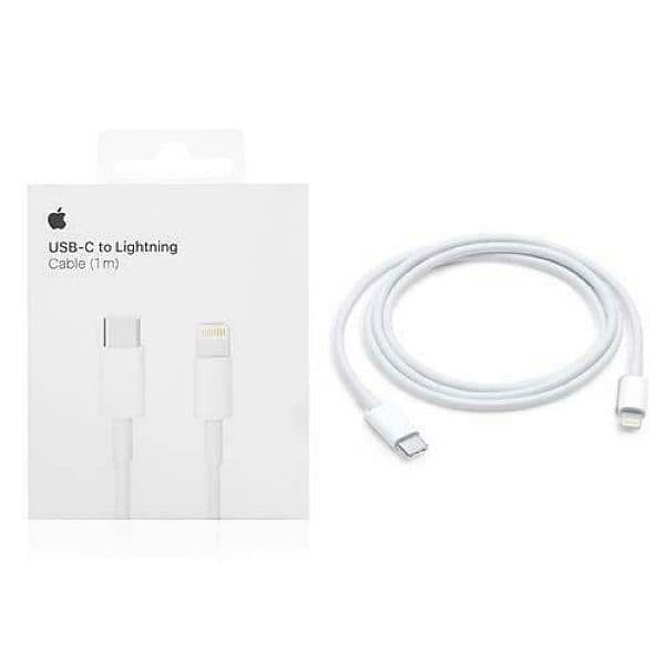 Fast Charging Type C S iphone Lightning Cable - 1 PC white 0