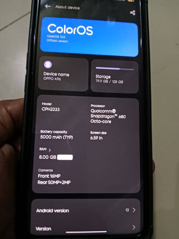 Oppo A96 7