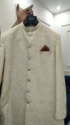 Republic by Omer Farooq Sherwani with Kullah available for sell