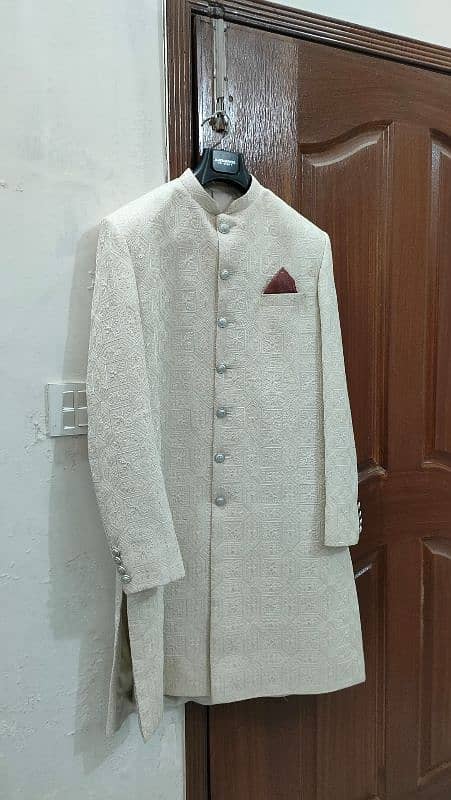 Republic by Omer Farooq Sherwani with Kullah available for sell 4