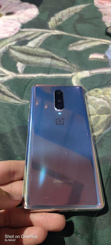 oneplus 8 dual sim capacity 8/128 gb with curved screen and back 1