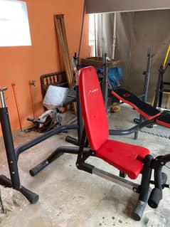 Gym benches and other fitness equipment