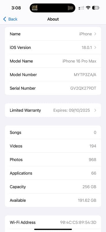 Iphone 16 Pro Max 256 Gb 6