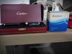 Original Cartier Black Fountain pen with 18k gold nib