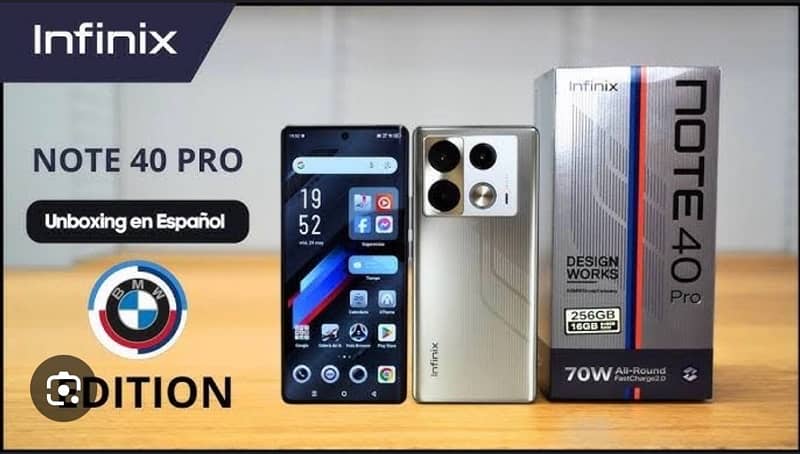 infinix note 40 pro bmw edition Box pack 0