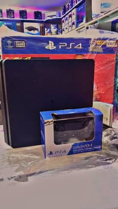 PS4 slim fifa edition with serial match box