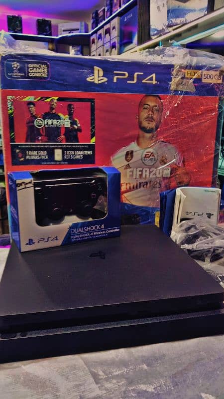 PS4 slim fifa edition with serial match box 1