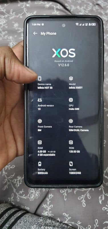 Infinix hot 30 4+4/128gb urgent sale 7