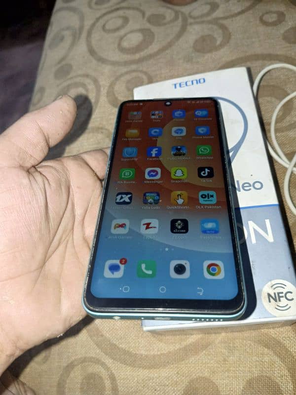 Tecno camon 19 neo 6+5ram 128gb gelss chegr hua ha ad par kr mesge kry 1