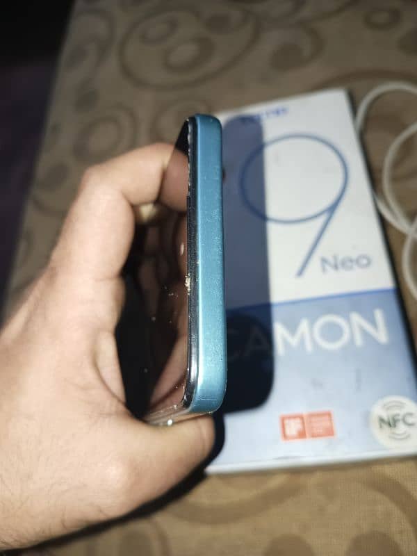 Tecno camon 19 neo 6+5ram 128gb gelss chegr hua ha ad par kr mesge kry 2