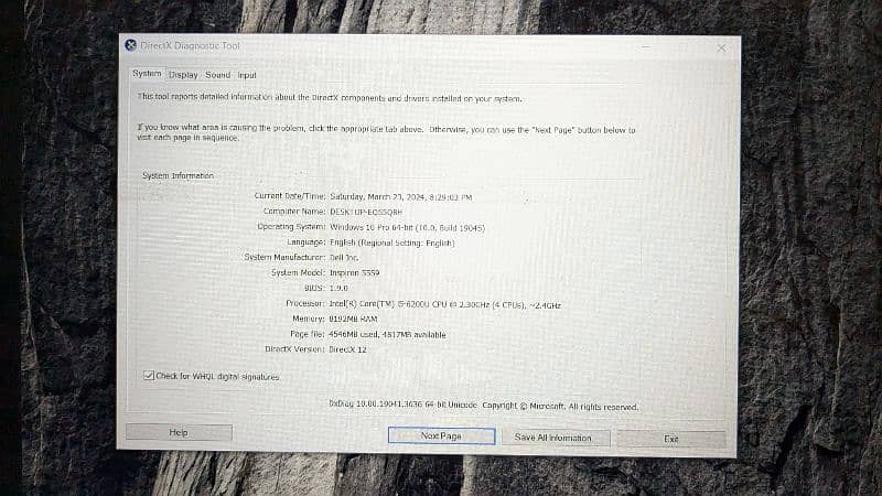 DELL Inspiron 5559 | Core i5  (read description) 4