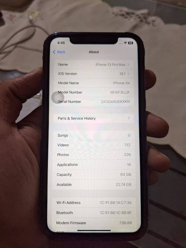 iphone XR convrt 13promax nonPTA sim time ha sel. exchange 03262576979 1