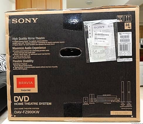 Sony Home Theater 5.1 DAV FZ900KW Brand New Music System Just Box Open 16