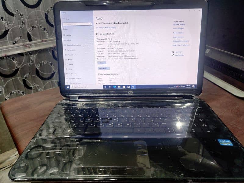 HP laptop fresh condition neat and clean 8