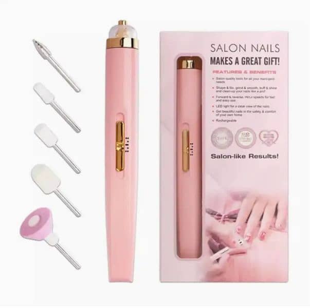 Rechargeable Manicure Polishing Exfoliating Scrub  Nail Trimmer Machin 0