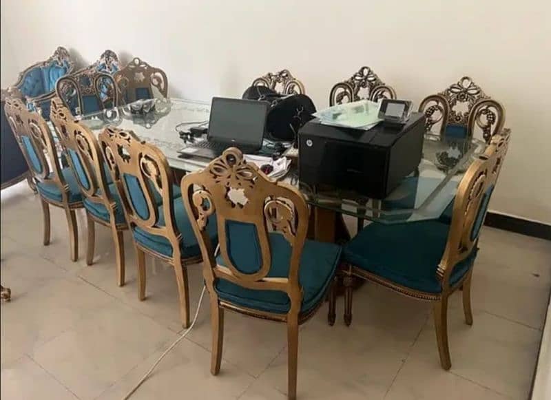 Dining Table set with 10 chairs 2