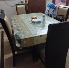 Urgent Sale Full Size Dining Table With 6 Chairs