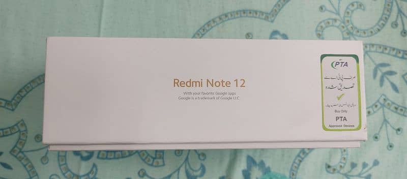 Redmi Note 12 with Complete Box 8Gb 128Gb PTA Approved 4