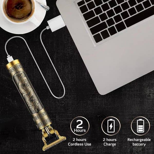 men's golden ABS alloy hair trimmer 6