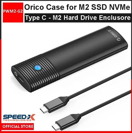 SPEEDX ORICO (CASE) M2 NVME HARD DRIVE ENCLOSURE - PWM2 TYPE C!!! 1